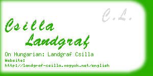 csilla landgraf business card